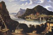 Thomas Chambers View of Cold Spring and Mount Taurus about 1850 oil painting on canvas